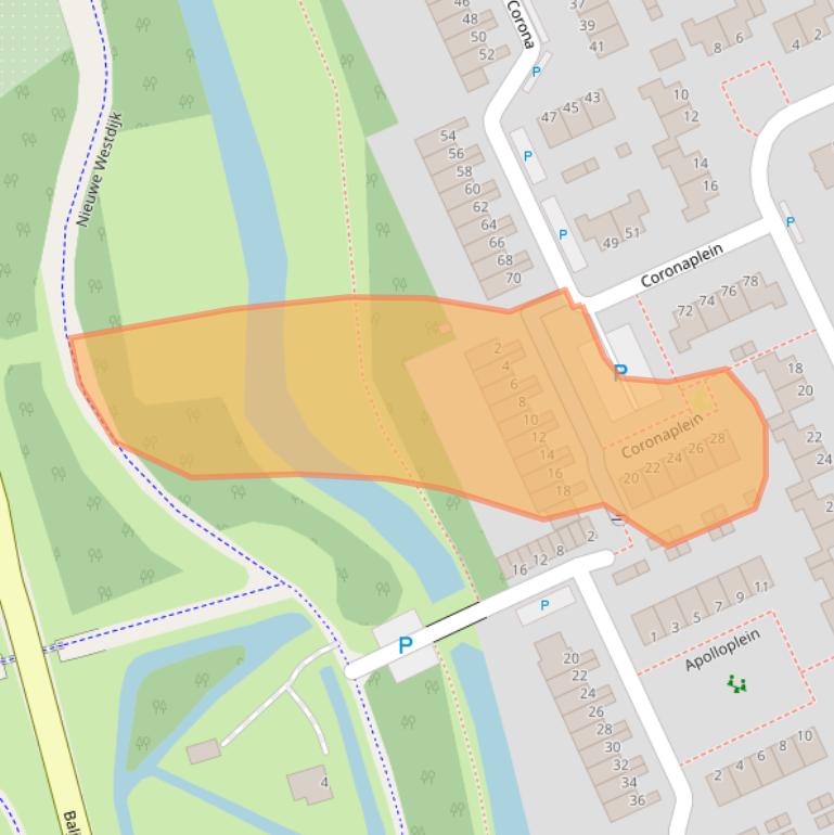 Kaart van postcodegebied 3204CN.