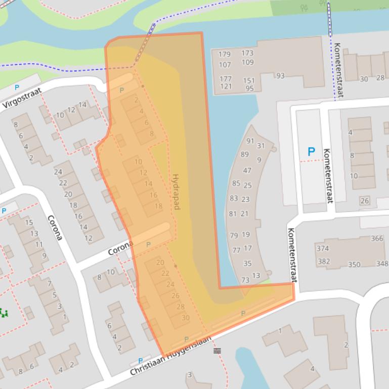Kaart van postcodegebied 3204CP.