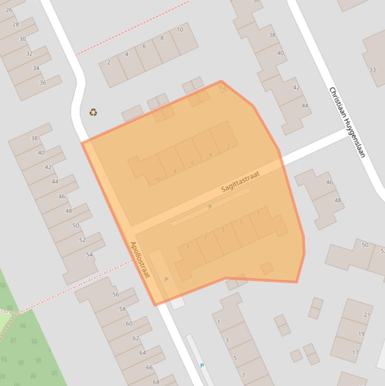 Kaart van postcodegebied 3204CR.