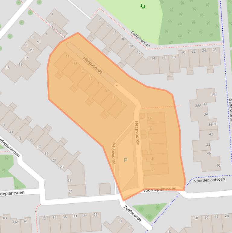 Kaart van postcodegebied 3204EC.