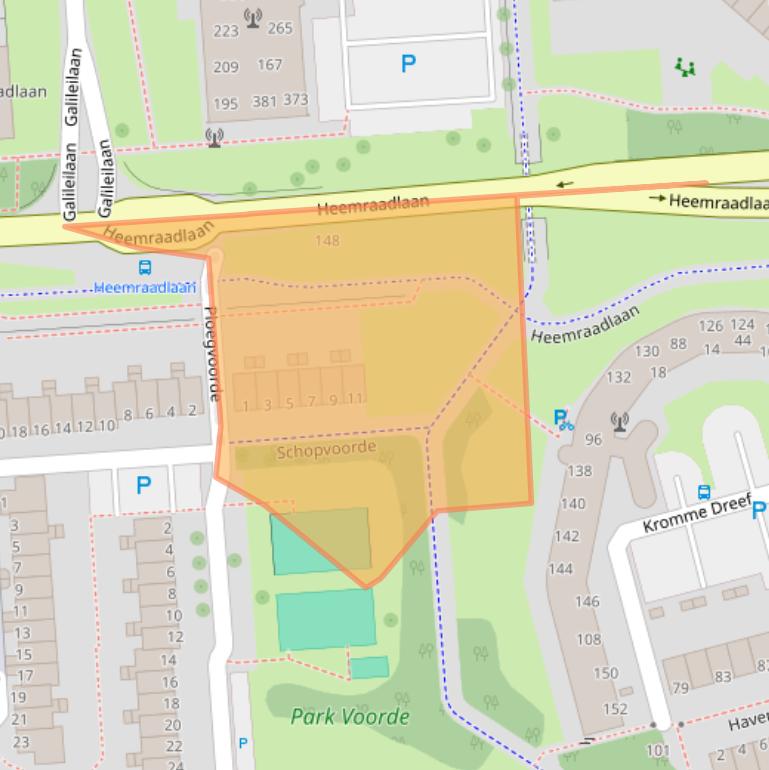 Kaart van postcodegebied 3204EH.