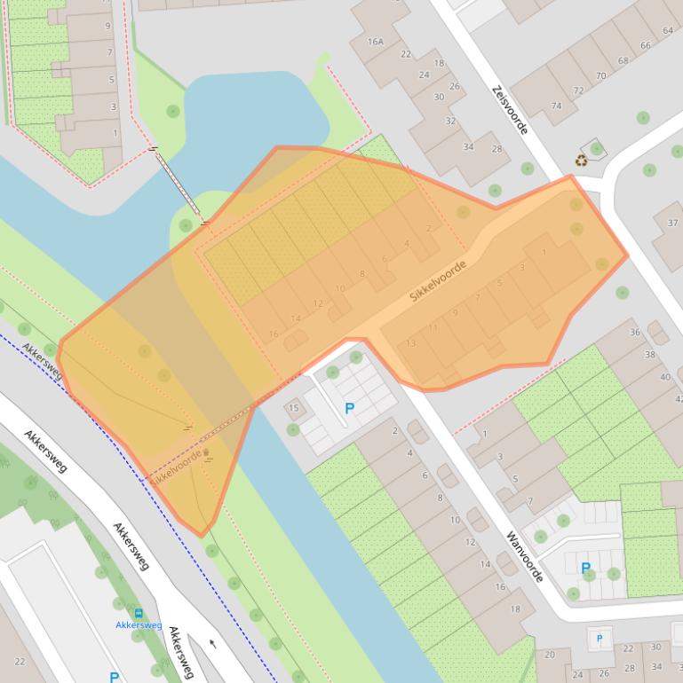 Kaart van postcodegebied 3204EJ.