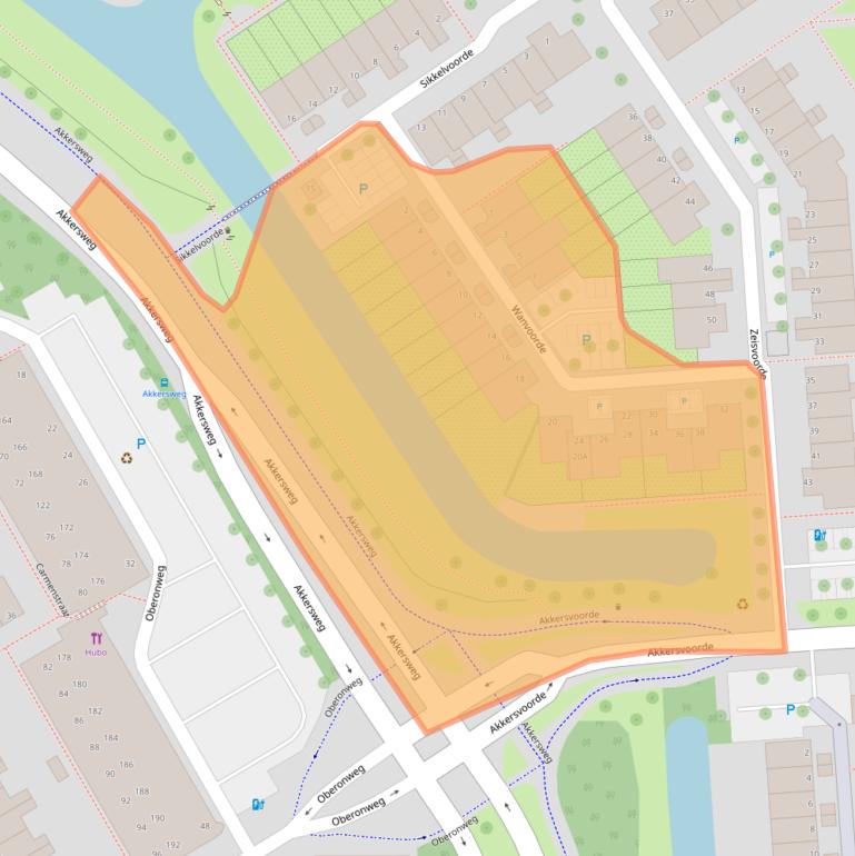 Kaart van postcodegebied 3204EM.