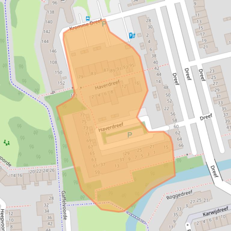 Kaart van postcodegebied 3204GD.