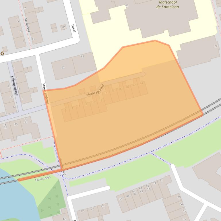 Kaart van postcodegebied 3204GW.