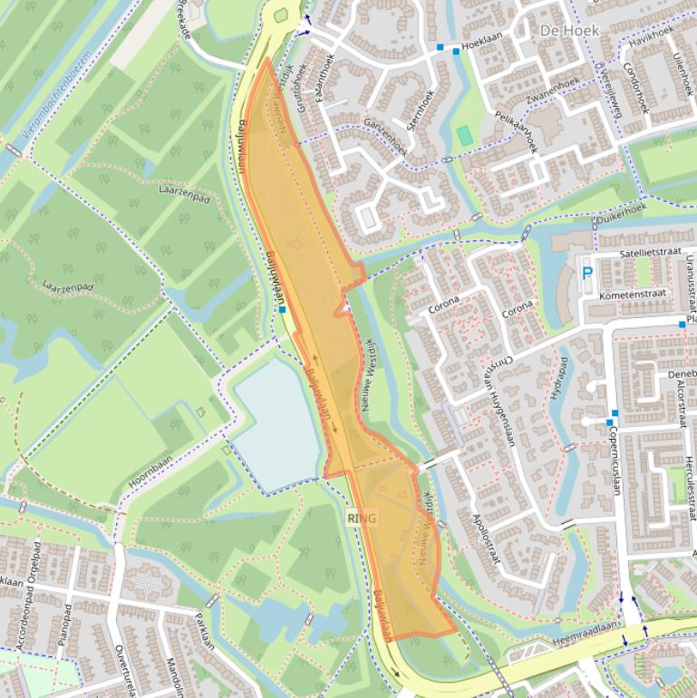 Kaart van postcodegebied 3204LC.