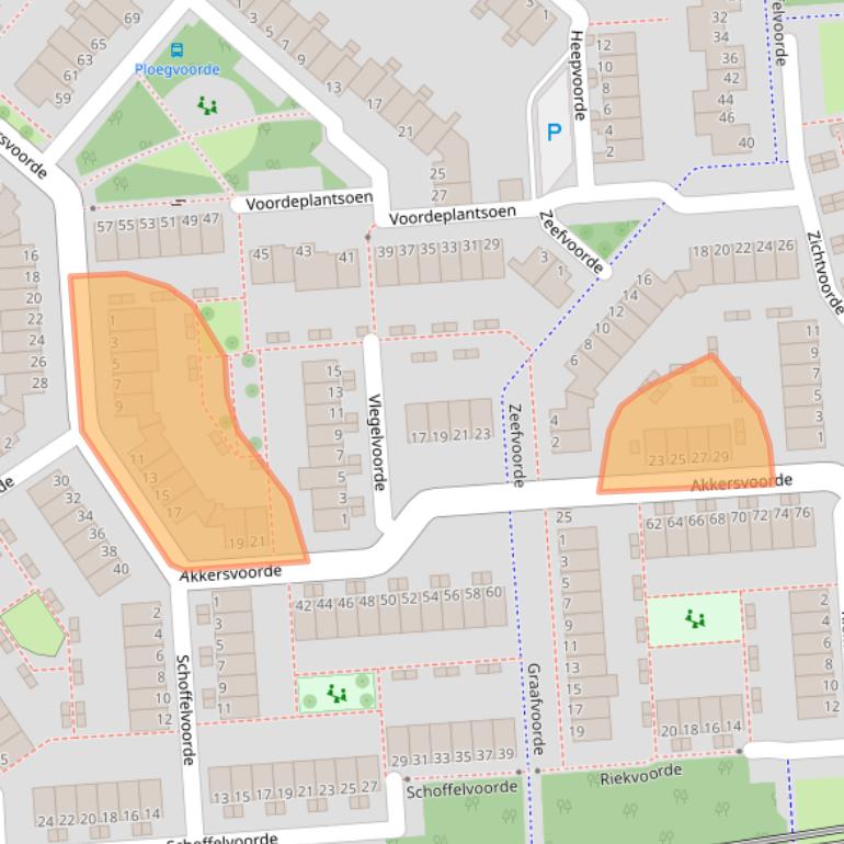 Kaart van postcodegebied 3204SB.