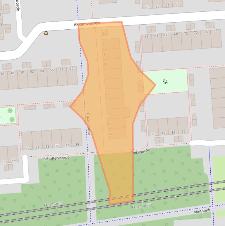 Kaart van postcodegebied 3204SG.