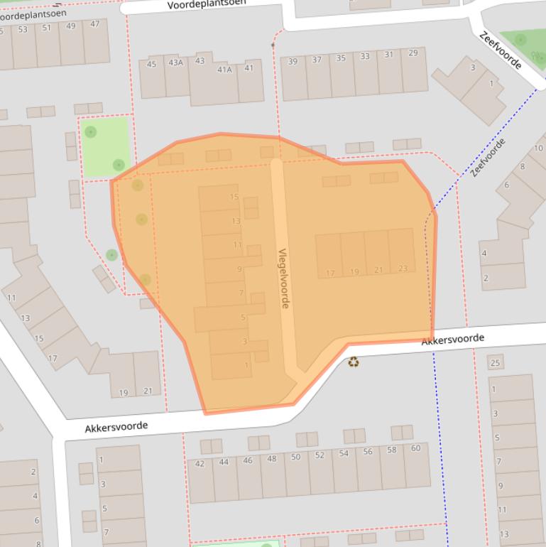 Kaart van postcodegebied 3204SL.