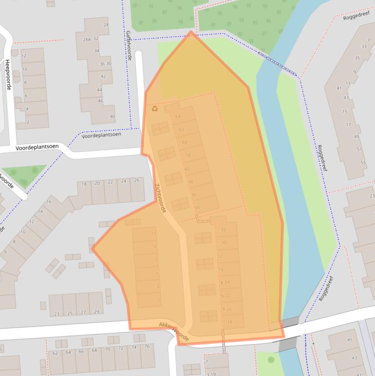 Kaart van postcodegebied 3204SN.