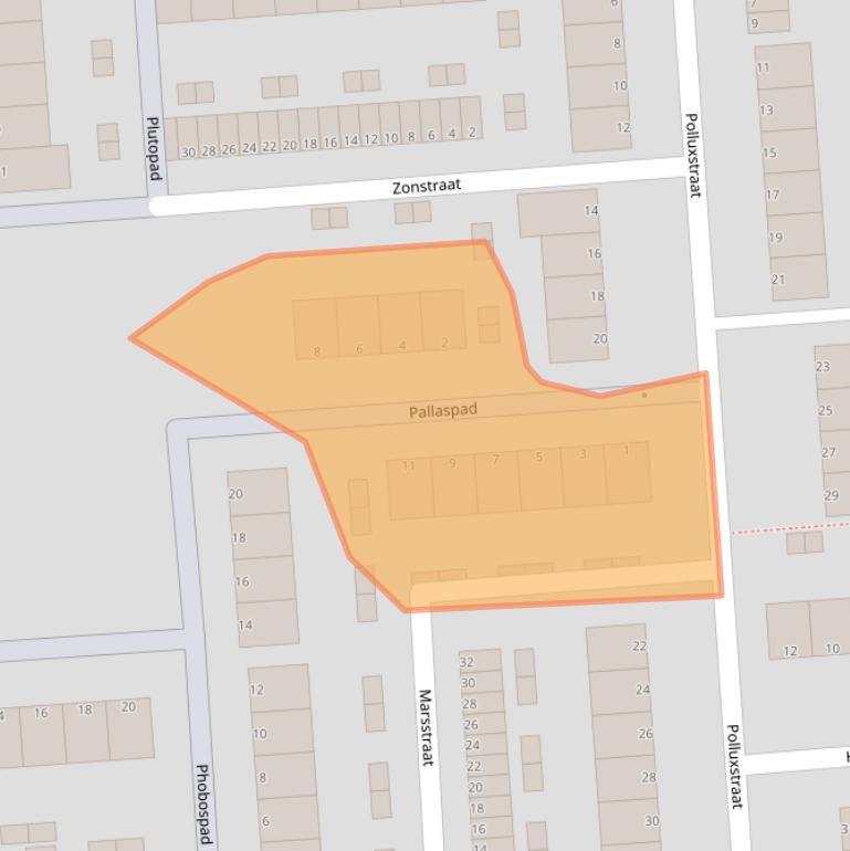 Kaart van postcodegebied 3204TH.