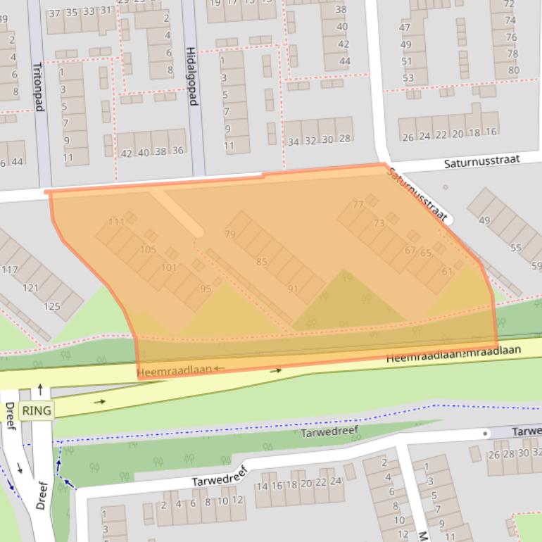 Kaart van postcodegebied 3204TM.