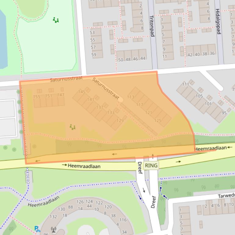 Kaart van postcodegebied 3204TN.