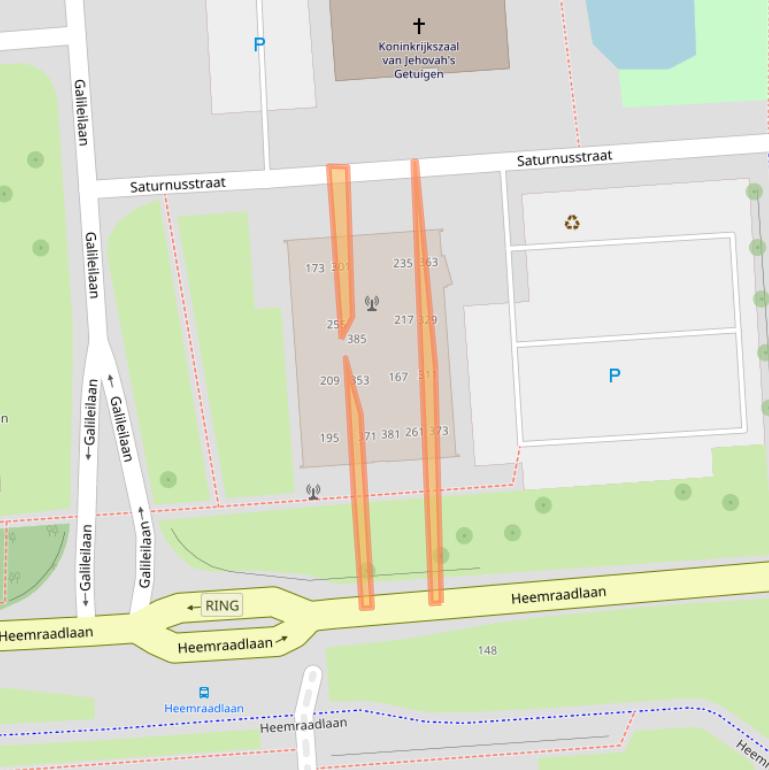 Kaart van postcodegebied 3204TS.