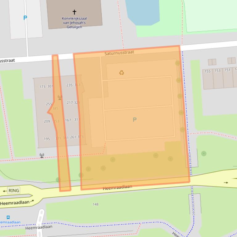 Kaart van postcodegebied 3204TT.