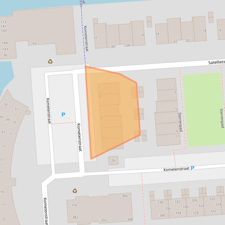 Kaart van postcodegebied 3204XC.