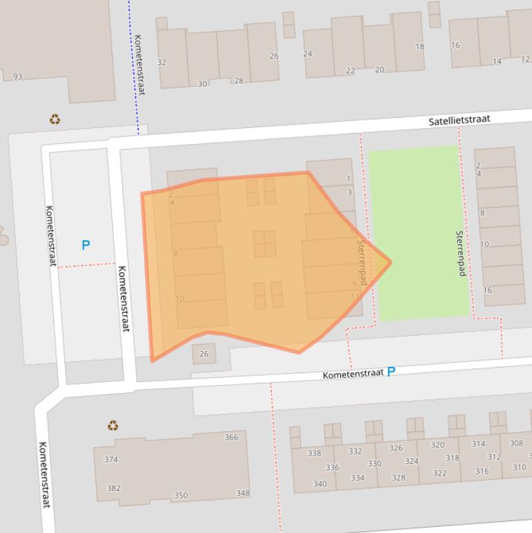 Kaart van postcodegebied 3204XD.