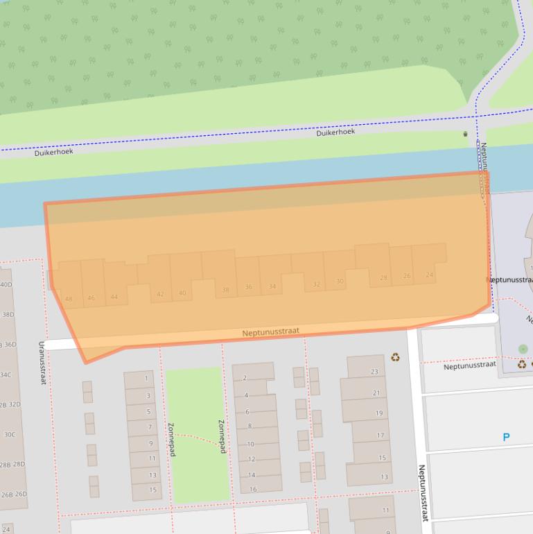 Kaart van postcodegebied 3204XL.