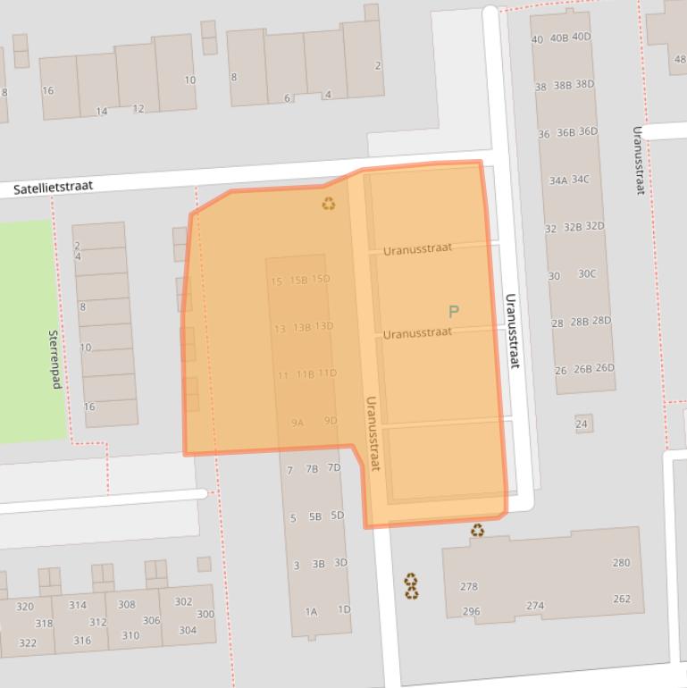Kaart van postcodegebied 3204XN.