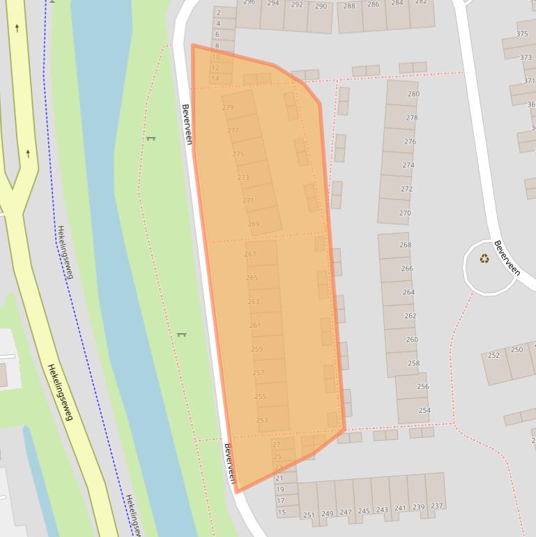Kaart van postcodegebied 3205AC.
