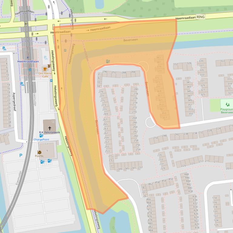 Kaart van postcodegebied 3205AE.