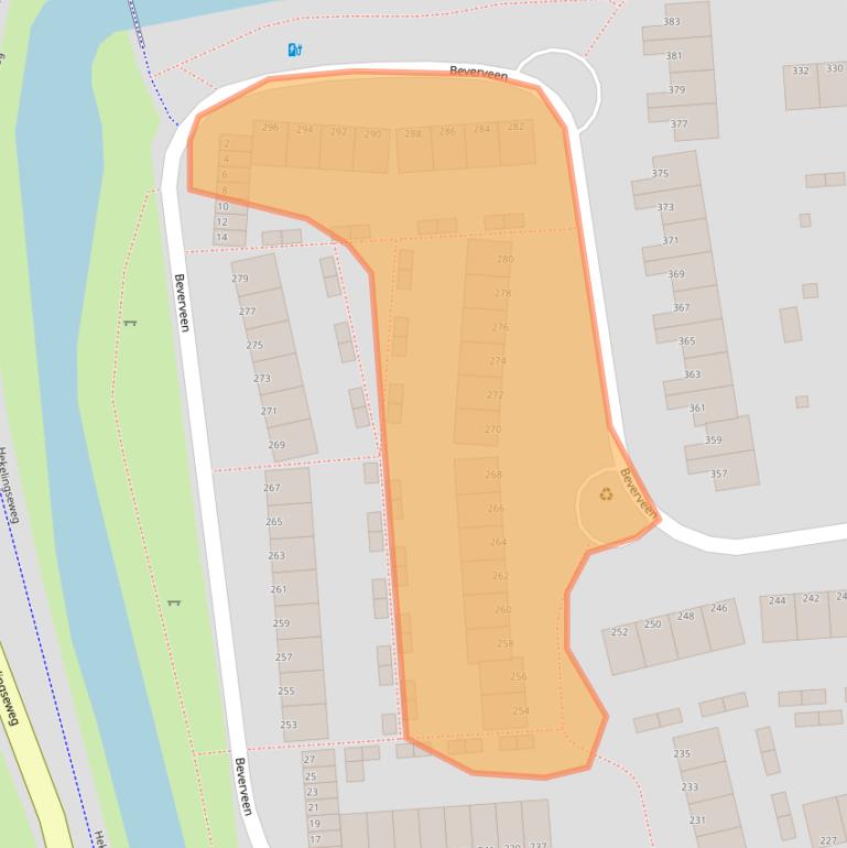 Kaart van postcodegebied 3205AK.
