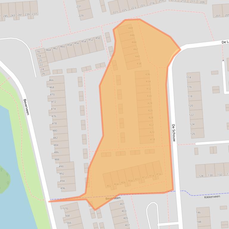 Kaart van postcodegebied 3205AM.