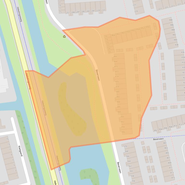 Kaart van postcodegebied 3205AN.