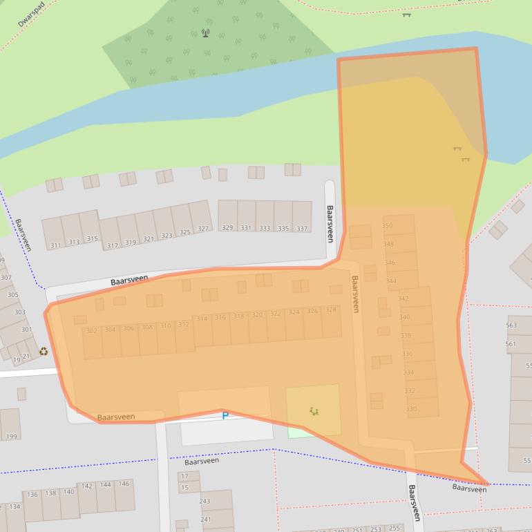 Kaart van postcodegebied 3205BP.