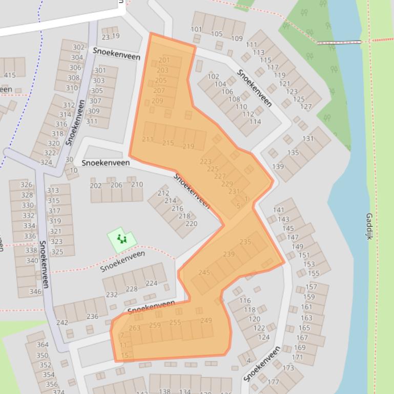 Kaart van postcodegebied 3205CB.