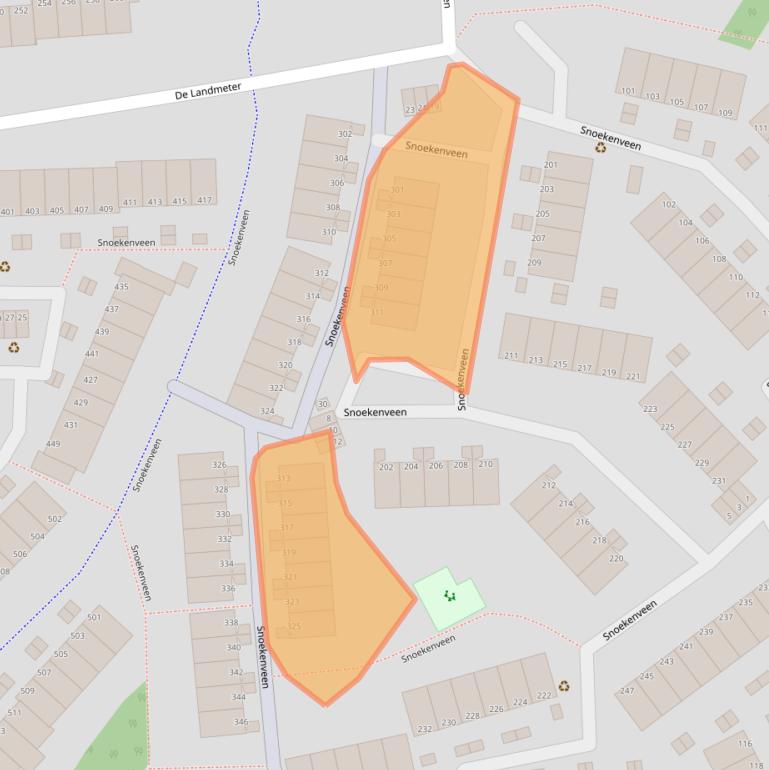 Kaart van postcodegebied 3205CC.