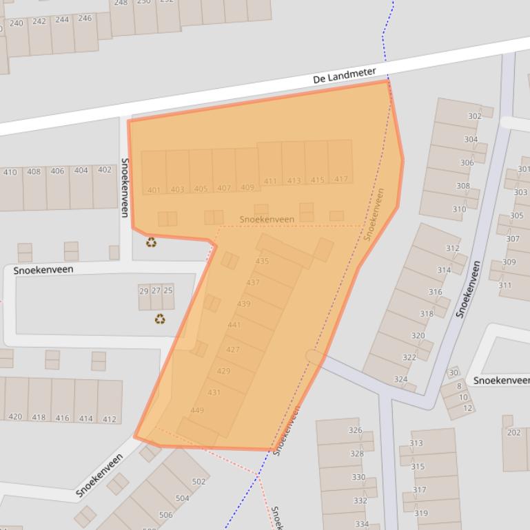 Kaart van postcodegebied 3205CD.