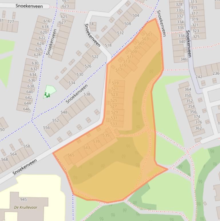 Kaart van postcodegebied 3205CE.