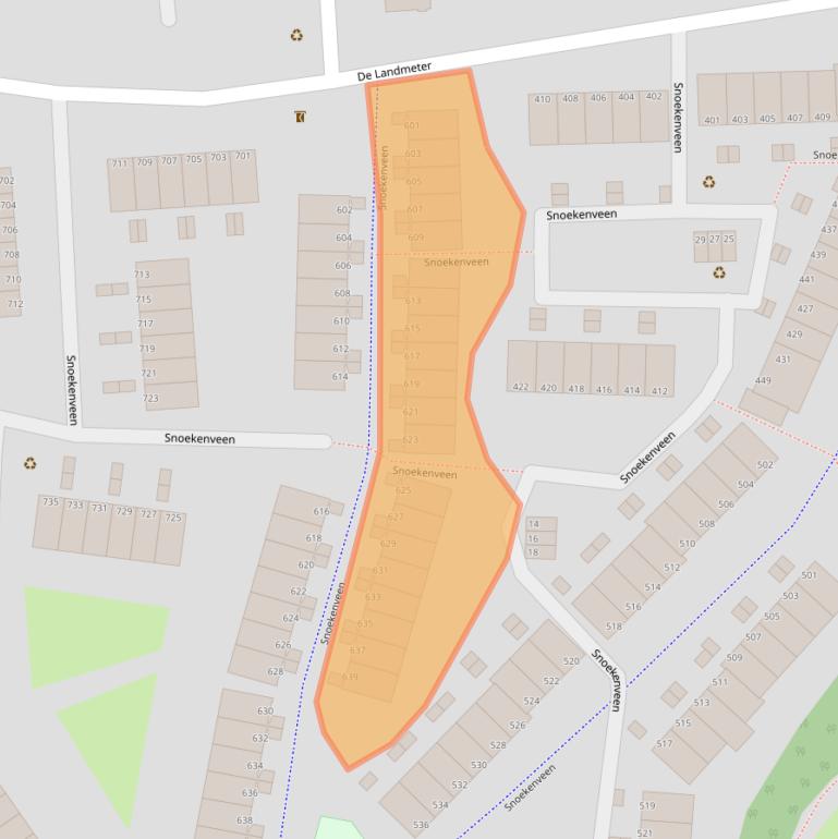 Kaart van postcodegebied 3205CG.