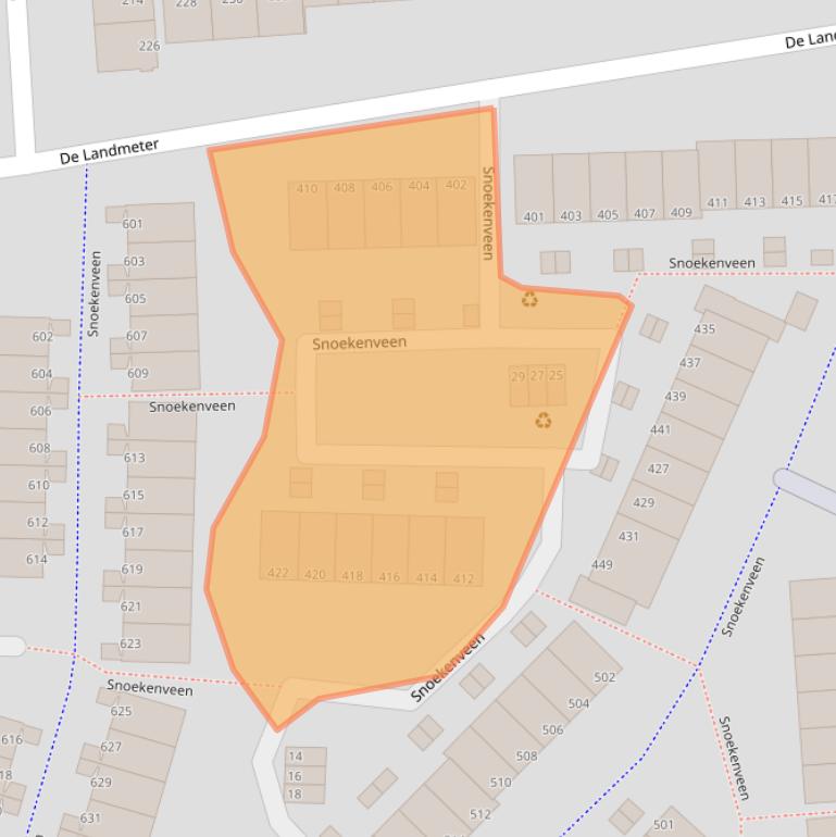 Kaart van postcodegebied 3205CR.