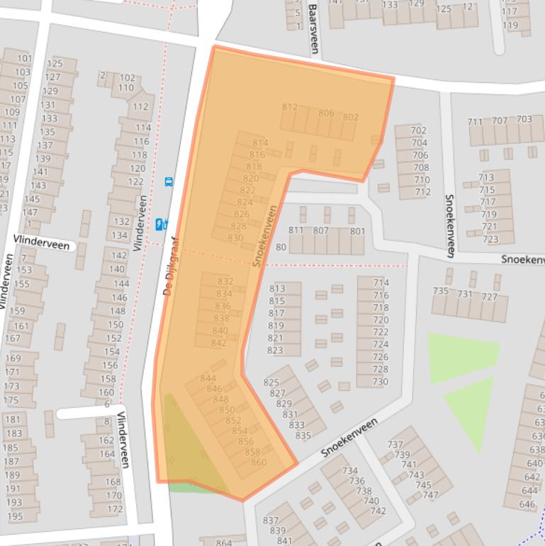 Kaart van postcodegebied 3205CW.
