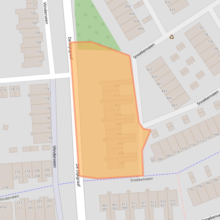 Kaart van postcodegebied 3205CZ.
