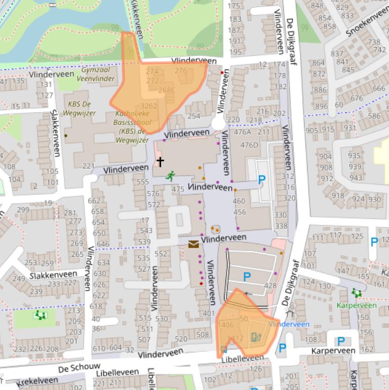 Kaart van postcodegebied 3205EK.