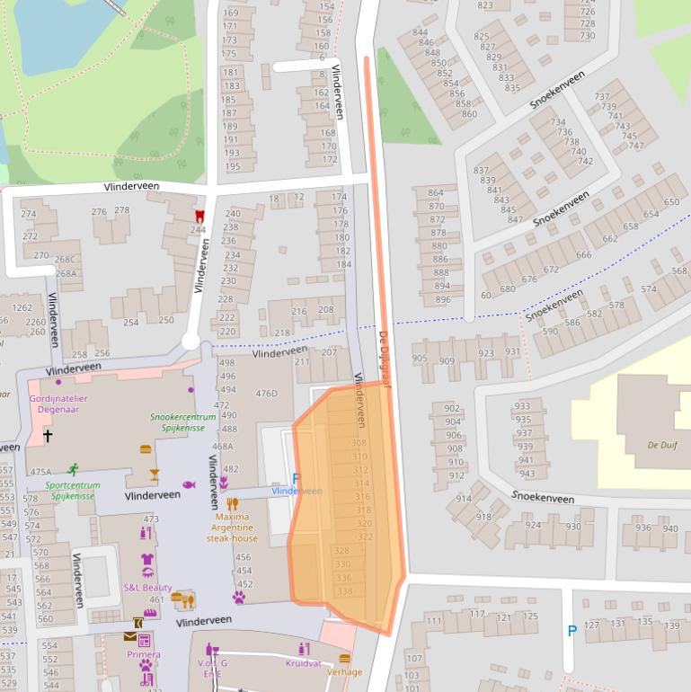 Kaart van postcodegebied 3205EL.