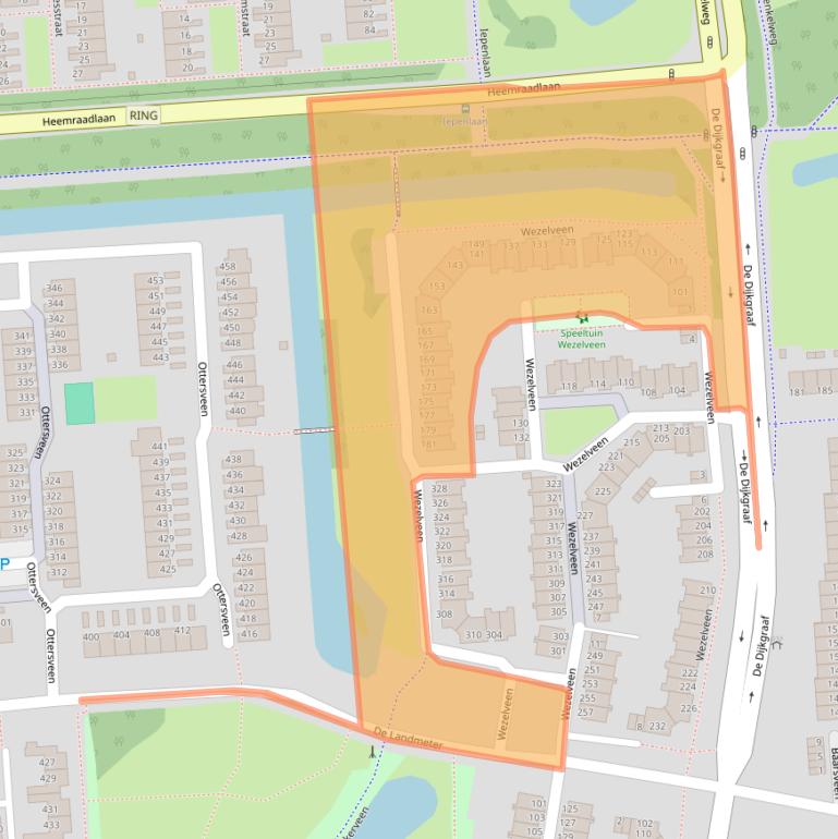 Kaart van postcodegebied 3205ER.