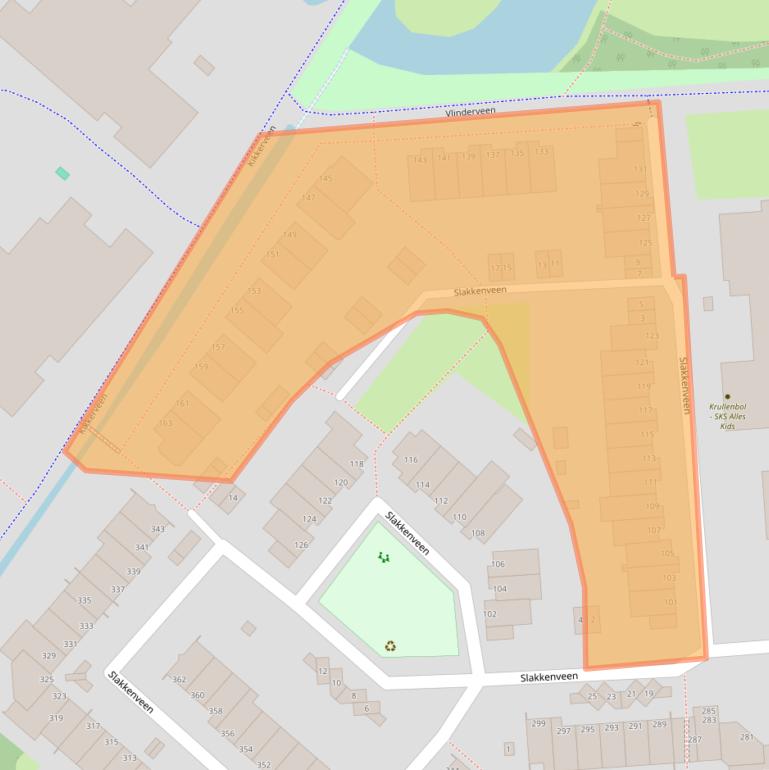 Kaart van postcodegebied 3205GB.