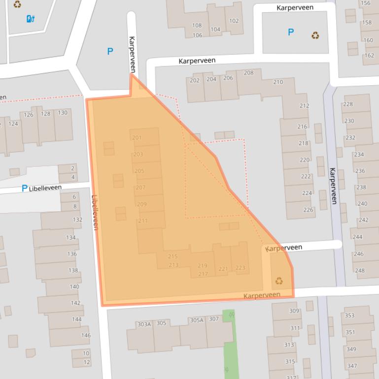 Kaart van postcodegebied 3205HB.