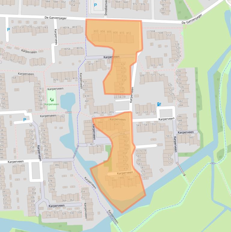 Kaart van postcodegebied 3205HJ.