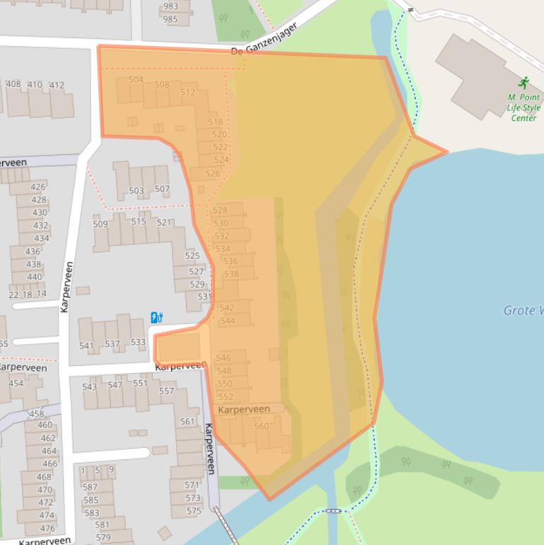 Kaart van postcodegebied 3205HK.