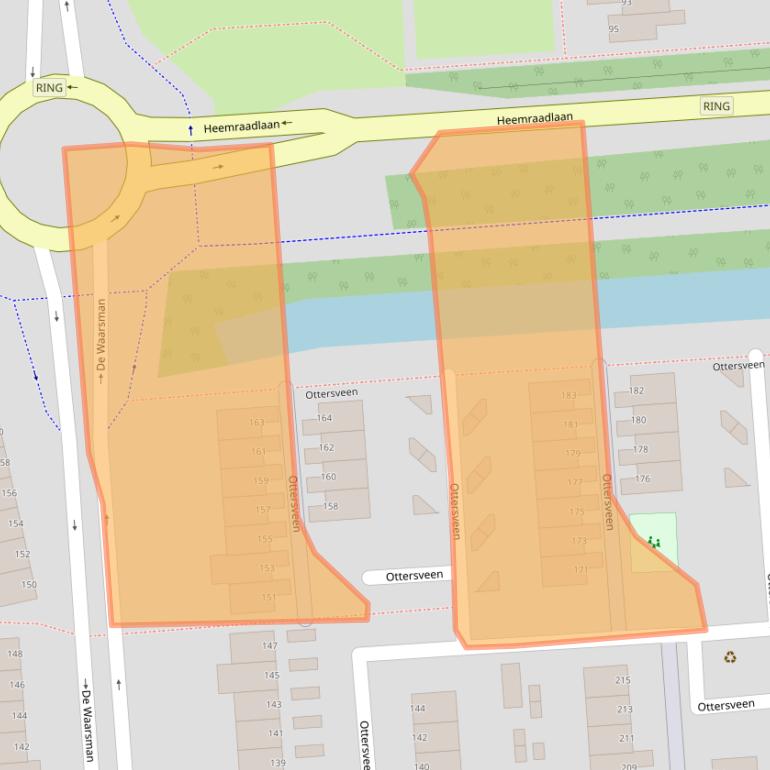 Kaart van postcodegebied 3205VB.