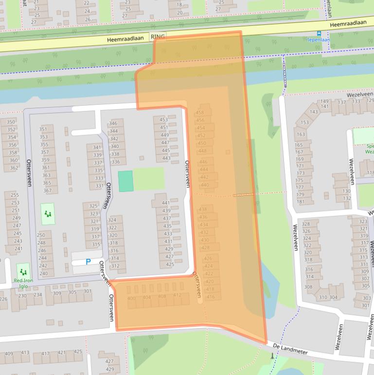 Kaart van postcodegebied 3205VK.