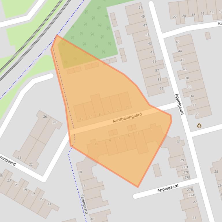 Kaart van postcodegebied 3206AC.