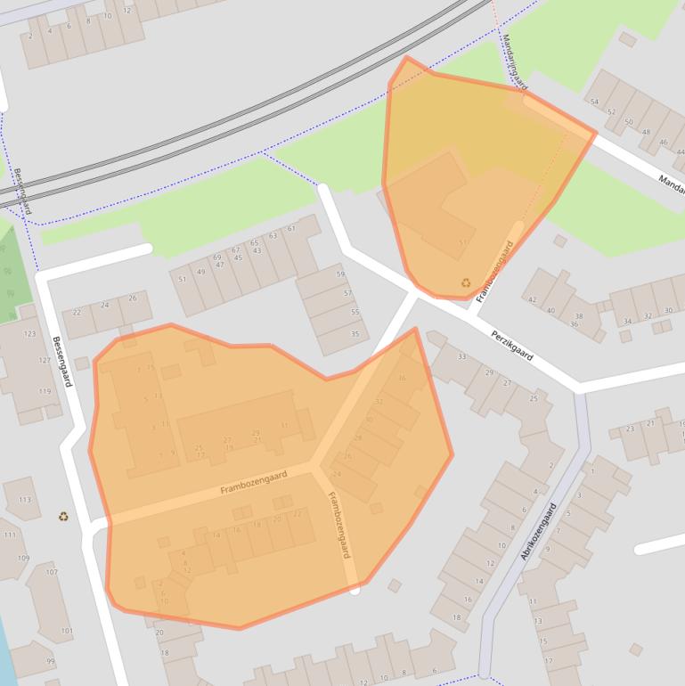 Kaart van postcodegebied 3206AE.