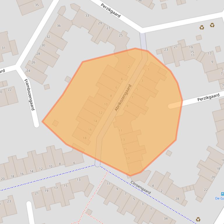 Kaart van postcodegebied 3206AK.