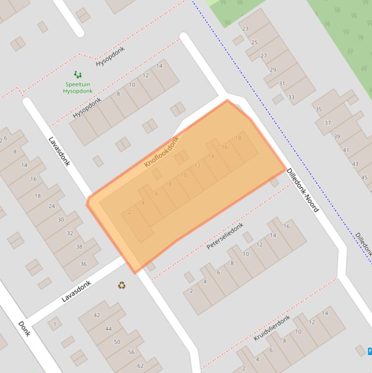 Kaart van postcodegebied 3206BS.